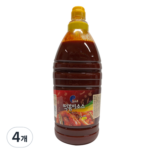 얼음골푸드 떡볶이소스, 2kg, 4개