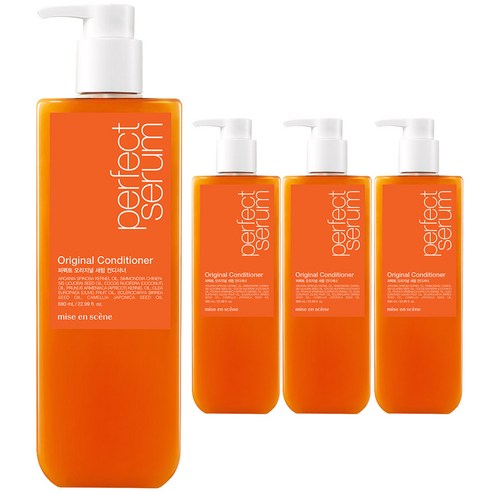 미쟝센 퍼펙트 오리지널 세럼 컨디셔너 플로럴향, 680ml, 4개