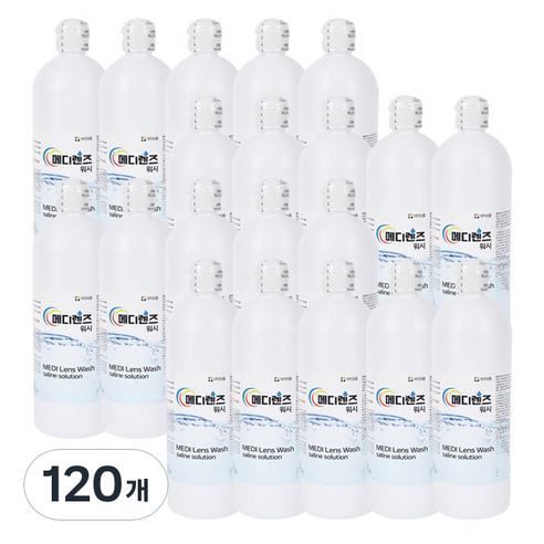 메디렌즈 식염수, 150ml, 120개