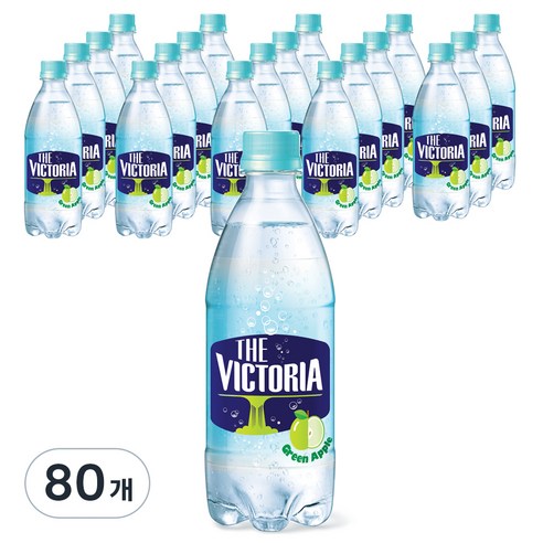 웅진빅토리아 더빅토리아 그린애플 탄산수, 500ml, 80개