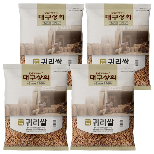 대구상회 귀리쌀, 2kg, 4개