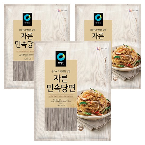 청정원 자른 민속당면, 1kg, 3개