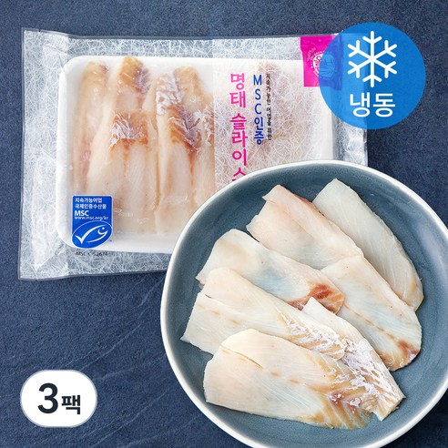 올바른수산 명태 슬라이스 (냉동), 300g, 3팩