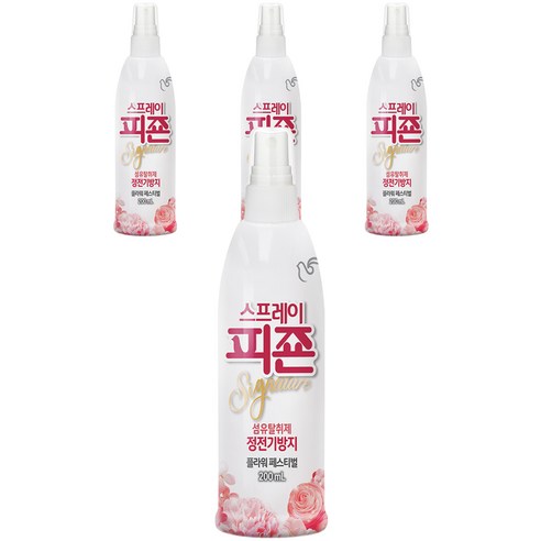 피죤 리치퍼퓸 스프레이 섬유탈취제 플라워 페스티벌 본품, 200ml, 4개