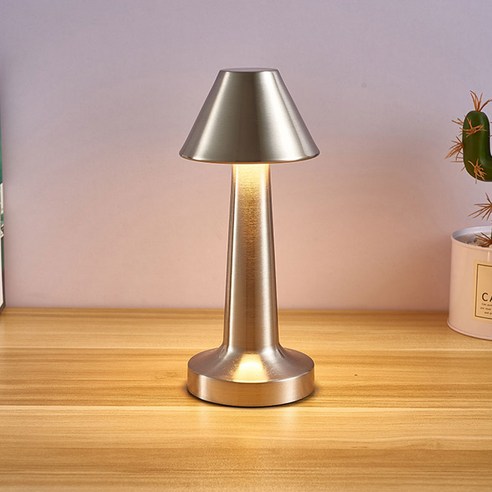 시나브로 바이브소울 LED 미니 무선 무드 감성 램프 VB-03, VB-02 Silver