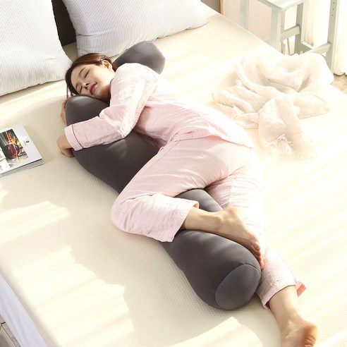 리브맘 달콤 비즈 바디필로우 L자형, 딥네이비