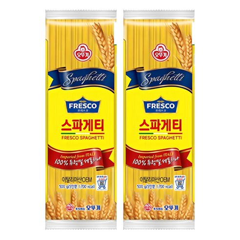 오뚜기프레스코 스파게티, 500g, 2개