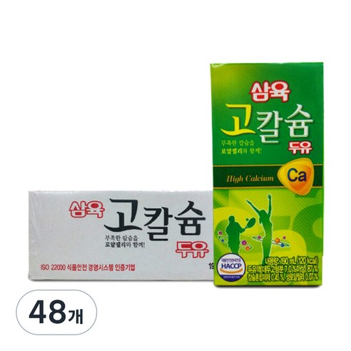 삼육두유 고칼슘두유, 190ml, 48개