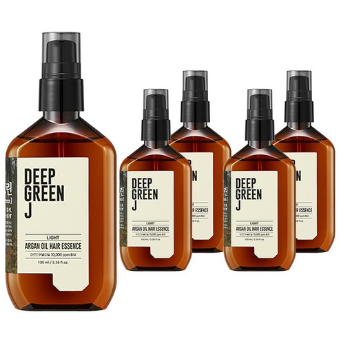 제이숲 딥그린제이 아르간 오일 헤어 에센스 라이트, 100ml, 5개