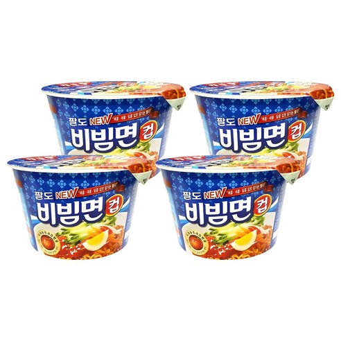 팔도비빔면 컵 115g, 4개