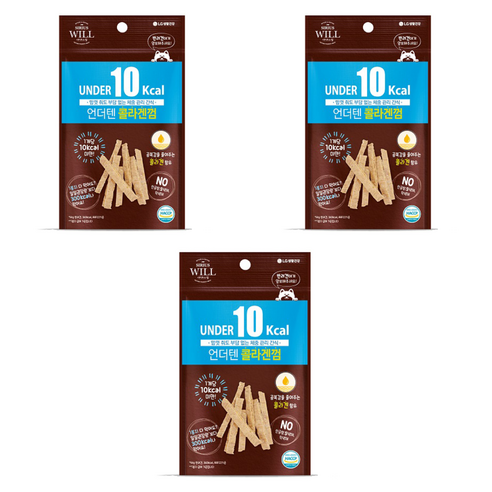 시리우스 윌 언더텐 강아지껌, 콜라겐, 20g, 3개