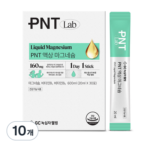 GC녹십자웰빙 PNT 액상 마그네슘, 600ml, 10개