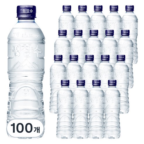 강원 평창수 무라벨, 500ml, 100개