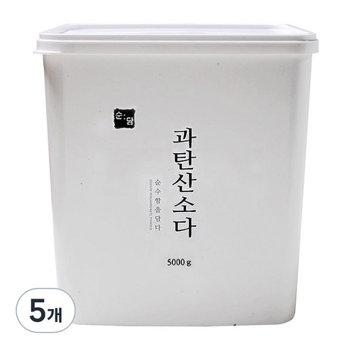 순담 과탄산소다, 5kg, 5개