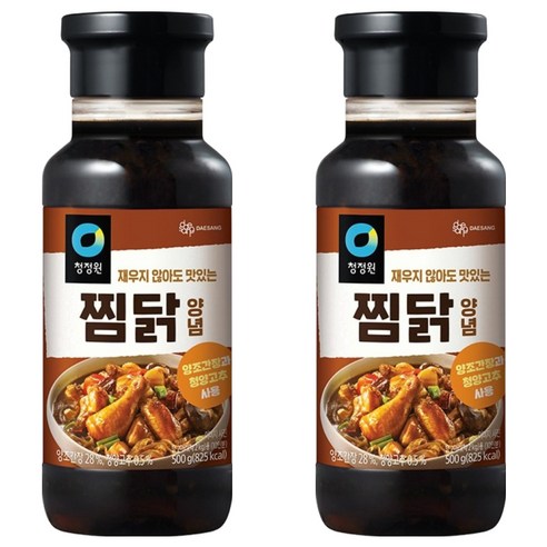 청정원 찜닭 양념 소스, 500g, 2개