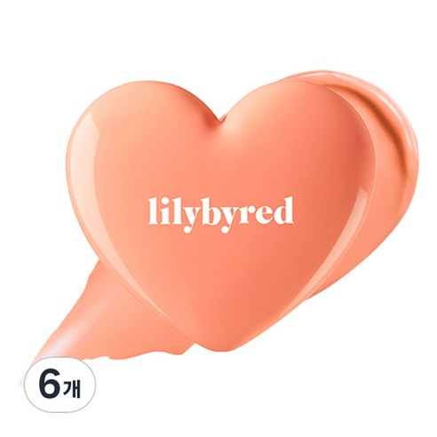 릴리바이레드 러브빔 치크밤 3.5g, 09 새콤빔, 6개