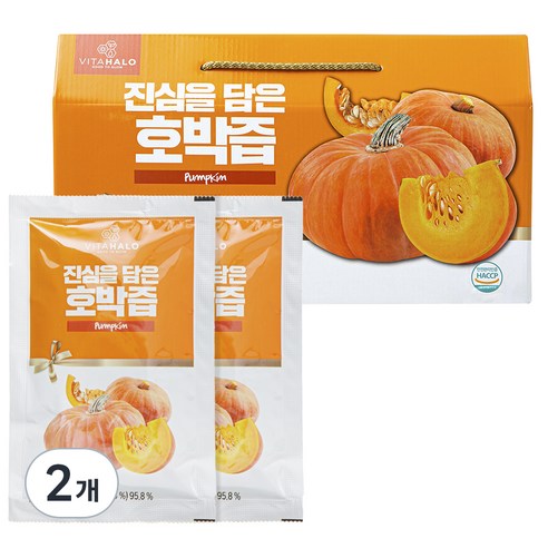 비타할로 진심을 담은 호박즙, 2.7L, 2개