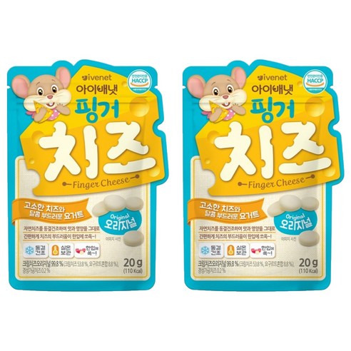아이배냇 핑거 치즈 오리지널 20g, 2개