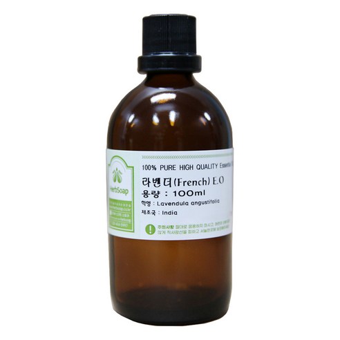 허브솝 원액 100% 아로마 에센셜오일 100ml, 라벤더(French), 1개