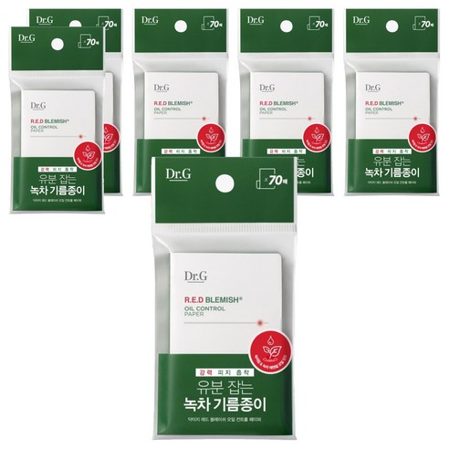 닥터지 레드 블레미쉬 오일 컨트롤 페이퍼, 70개입, 6개