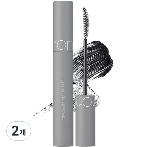롬앤 한올 픽스 마스카라 7g, L01 롱 블랙, 2개