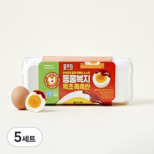 풀무원 동물복지 목초 촉촉란 + 떡볶이소스 5개입 세트 525g, 10구, 5세트