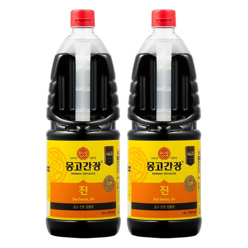 몽고간장 진, 1.8L, 2개