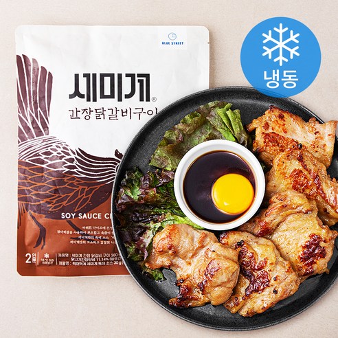 블루스트리트 세미계 간장 닭갈비 구이 (냉동), 410g, 1개 에어프라이어