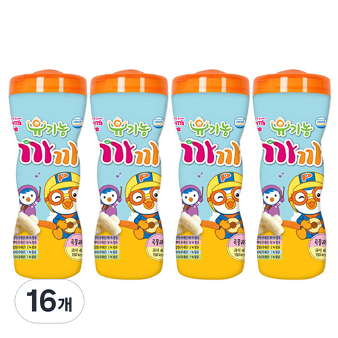 프로엠 유기농까까 곡물과자 통 40g, 곡물맛, 16개