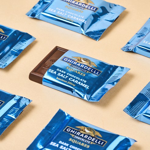 기라델리 다크 초콜릿 씨솔트 카라멜 스퀘어: 달콤함과 짠맛의 완벽한 균형