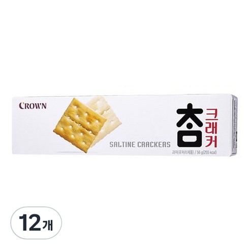 크라운 참 크래커, 56g, 12개