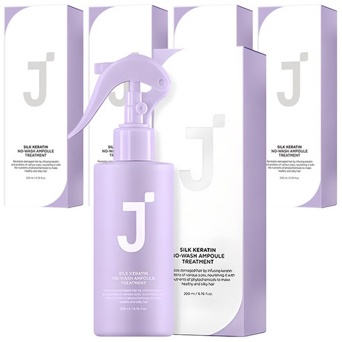 제이숲 실크 케라틴 노워시 앰플 트리트먼트 헤어미스트, 200ml, 5개