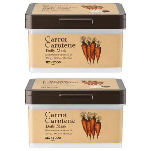 스킨푸드 캐롯 카로틴 데일리 마스크, 30개입, 2개