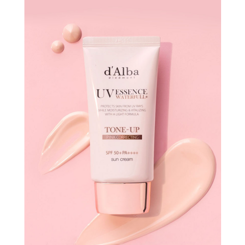 자외선 차단과 톤업을 한 번에, 달바 워터풀 톤업 선크림 세트!