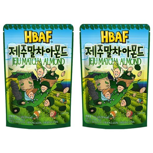 바프 제주말차 아몬드, 120g, 2개