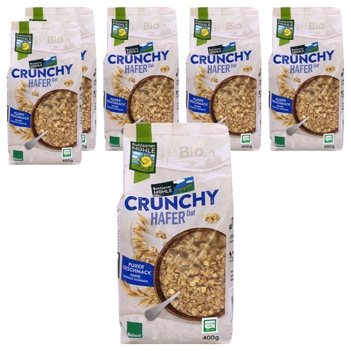 볼제너뮬러 유기농 오트 크런치, 400g, 6개