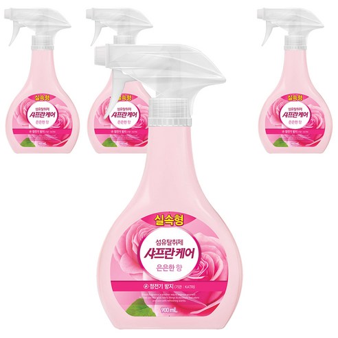 샤프란 케어 섬유탈취제 은은한향 본품, 900ml, 4개