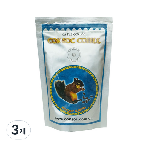 콘삭 헤이즐넛향 분쇄 원두커피, 500g, 핸드드립, 3개