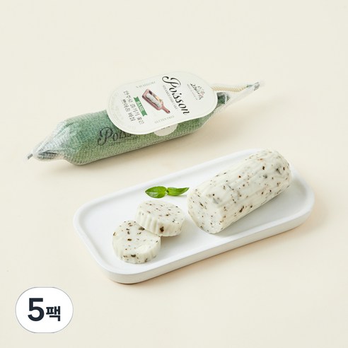 고래사어묵 쁘아송 바질맛, 130g, 5팩