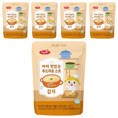 베베스트 아이 맛있는 부드러운 스프, 5개, 150g