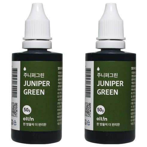 eltin 푸드칼라 진한 주니퍼그린, 50g, 2개