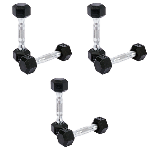 아리프 냄새없는 PEV 헥사곤 덤벨, 1kg, 6개