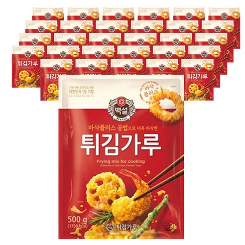 백설 튀김가루, 500g, 40개