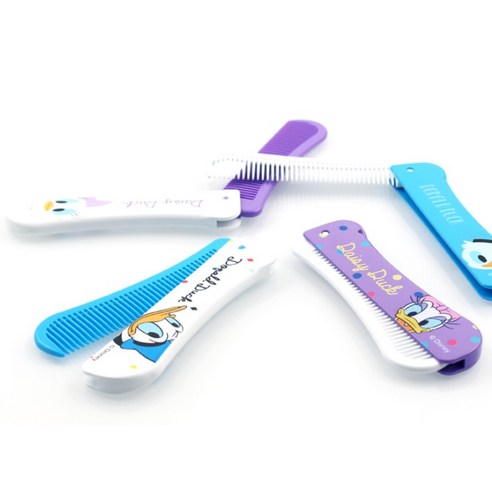 디즈니 미키프렌즈 접이형빗 4종, 혼합색상, 1세트