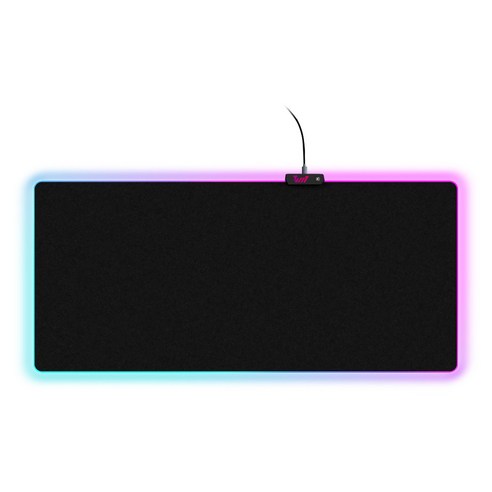 태리 RGB 게이밍 마우스패드 V6 900 x 400 x 6 mm, 블랙, 1개