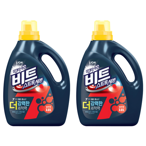 비트 스트롱 세븐 일반용 액상세제 본품, 3L, 2개