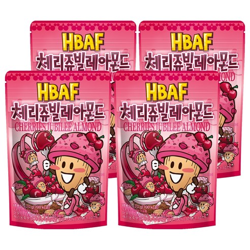 바프 체리쥬빌레 아몬드, 120g, 4개