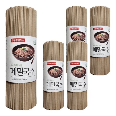 더봉평클래식 메밀국수, 1kg, 5개