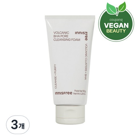 이니스프리 화산송이 모공 바하 클렌징 폼, 150g, 3개