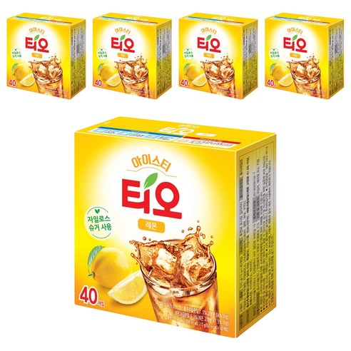 동서티오 아이스티 분말 레몬맛, 13g, 40개입, 5개